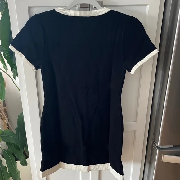 SHOW ME YOUR MUMU BLK/CREAM SOFIA SWEATER MINI DRESS NWT SZ S - Picture 6 of 6